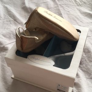 Baby Girl size 3C ballet flats Ralph Lauren